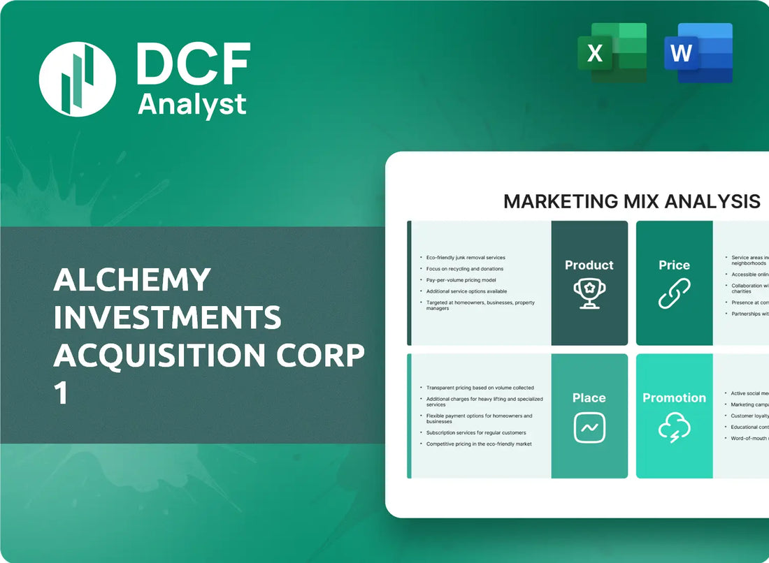 (ALCY) Alchemy Investments Acquisition Corp 1 Marketing Mix Research