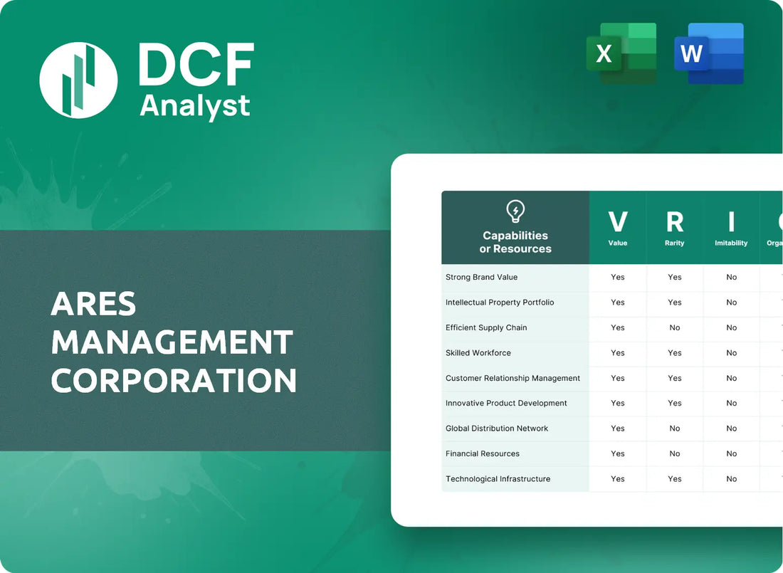 (ARES) Ares Management Corporation VRIO Analysis Research