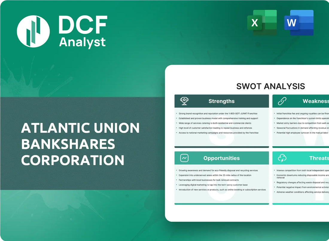 (AUB) Atlantic Union Bankshares Corporation SWOT Analysis Research