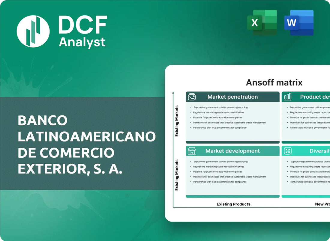 (BLX) Banco Latinoamericano de Comercio Exterior, S. A. ANSOFF Analysis Research