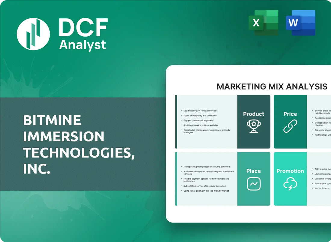 (BMNR) Bitmine Immersion Technologies, Inc. Marketing Mix Research