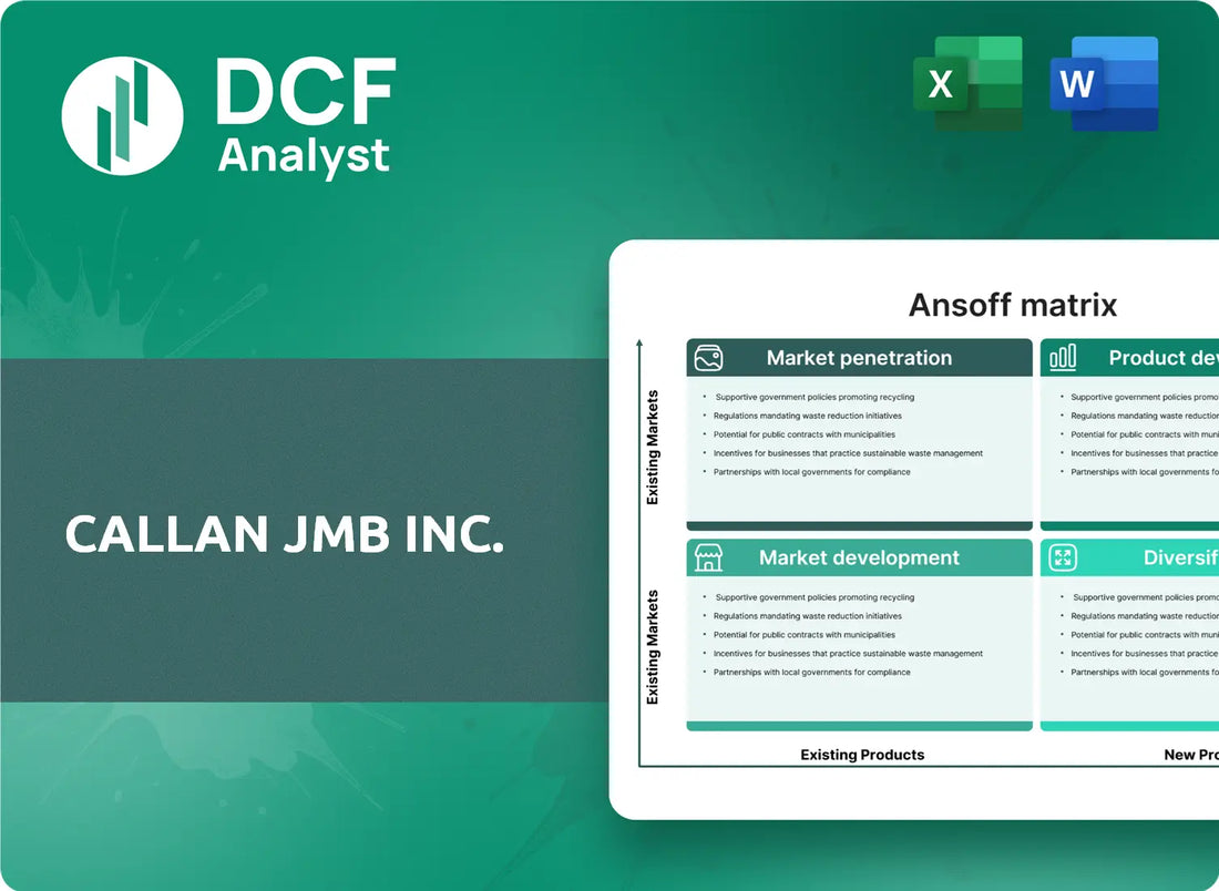 (CJMB) Callan JMB Inc.  ANSOFF Analysis Research