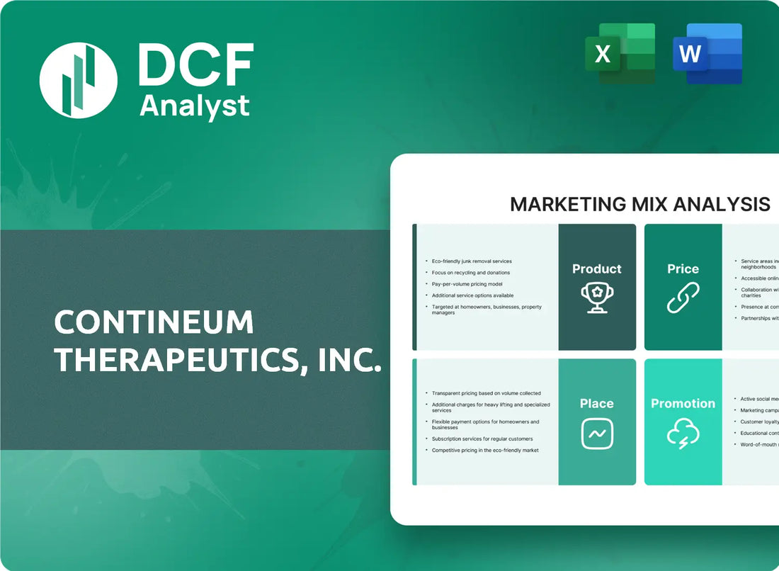 (CTNM) Contineum Therapeutics, Inc. Marketing Mix Research