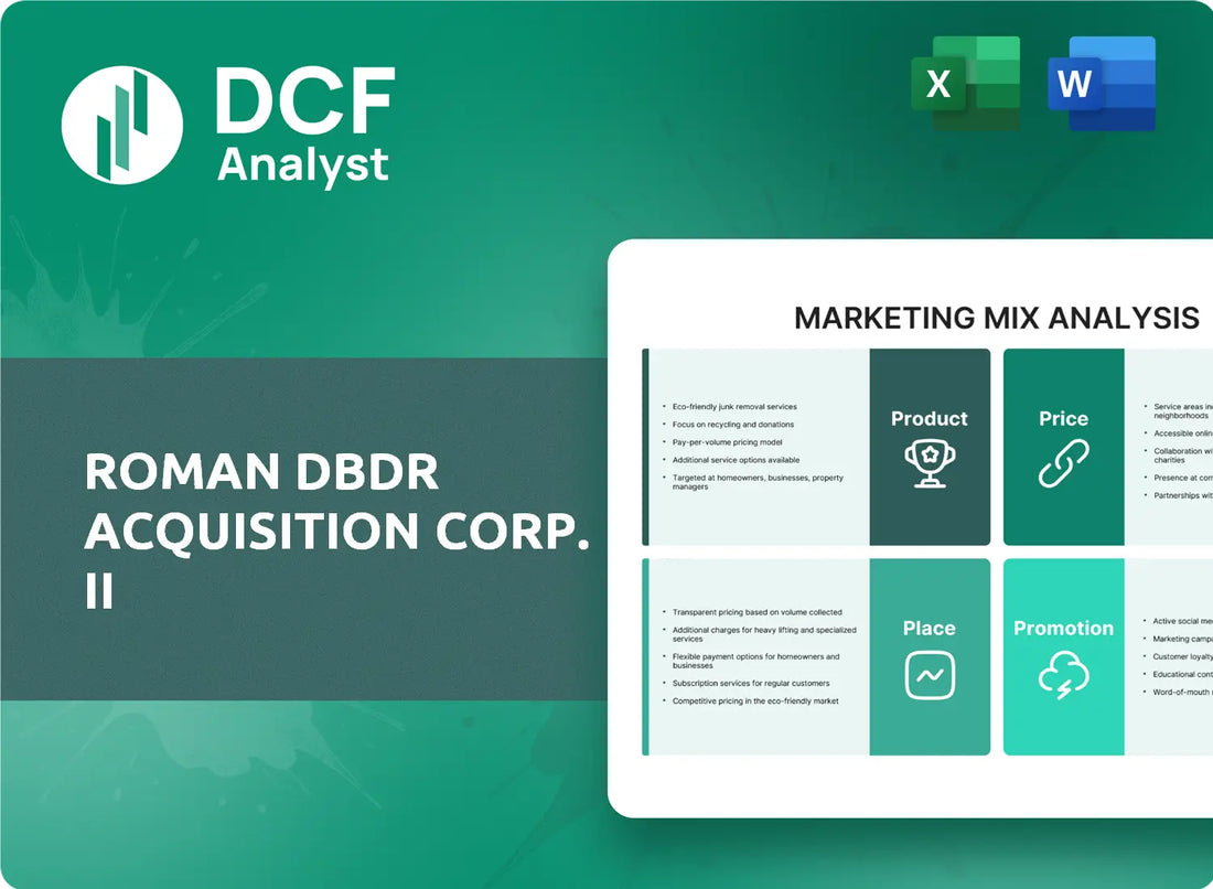 (DRDB) Roman DBDR Acquisition Corp. II Marketing Mix Research