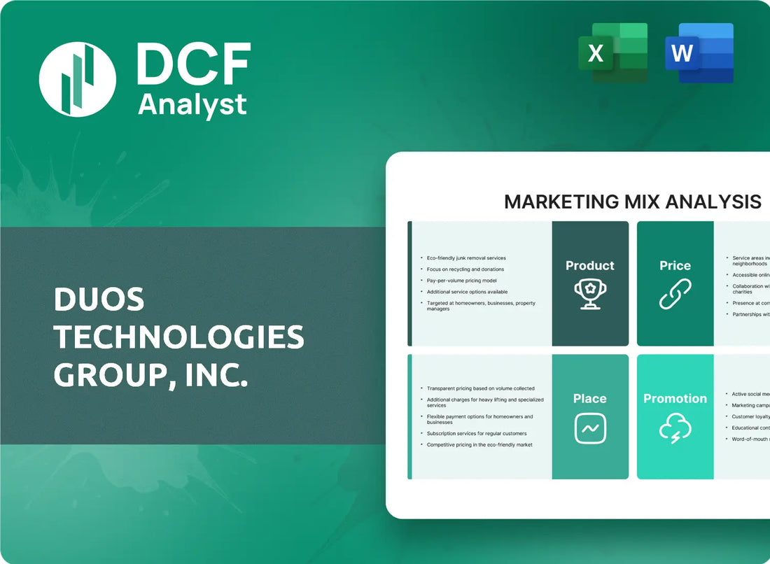 (DUOT) Duos Technologies Group, Inc. Marketing Mix Research