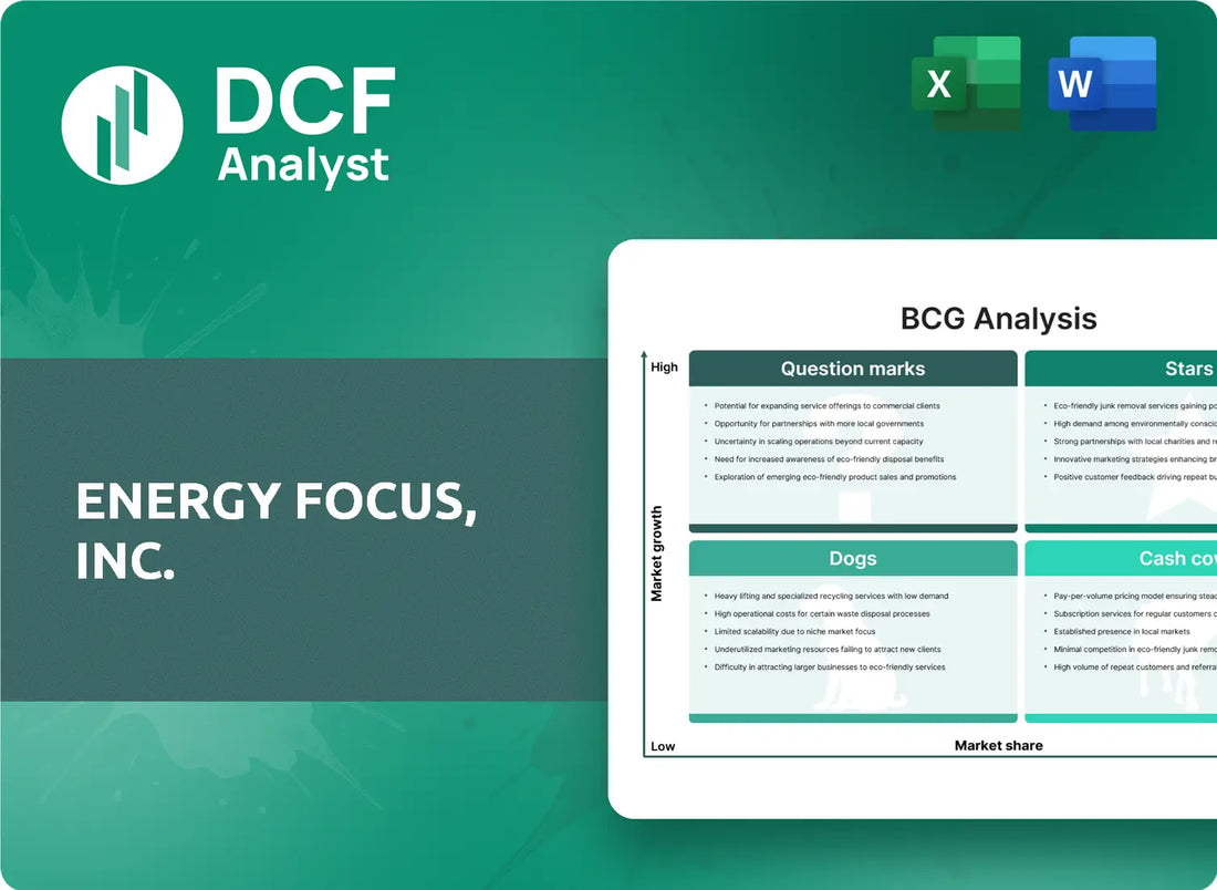 (EFOI) Energy Focus, Inc. BCG Matrix Research
