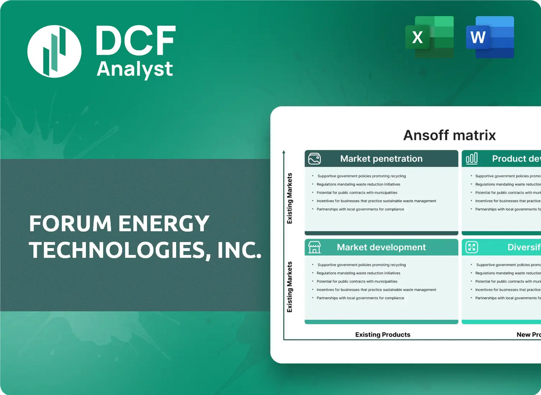 (FET) Forum Energy Technologies, Inc. ANSOFF Analysis Research