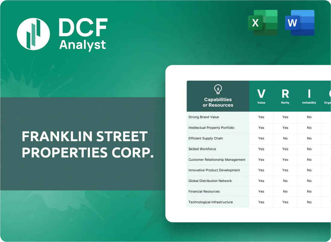 (FSP) Franklin Street Properties Corp. VRIO Analysis Research