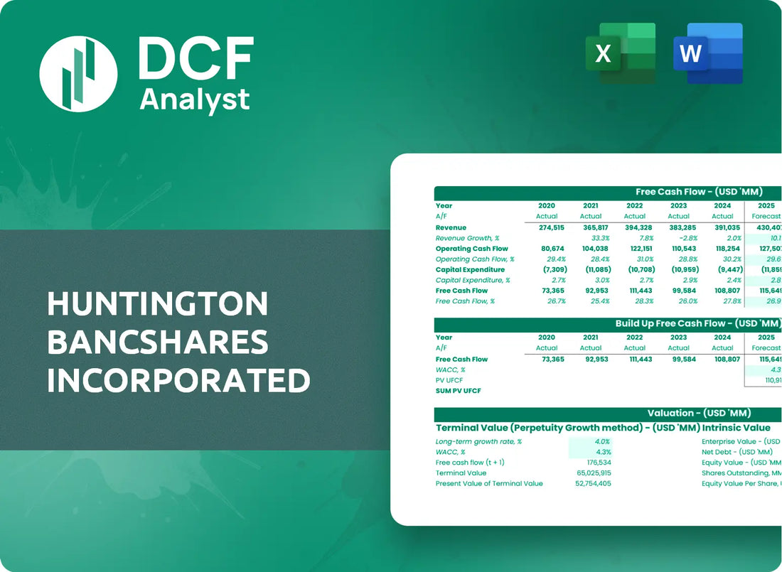 (HBAN) Huntington Bancshares Incorporated Discounted Cash Flow Financial Model
