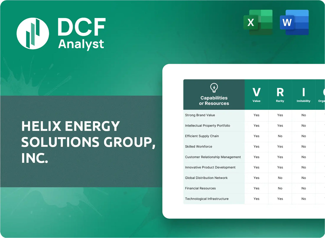 (HLX) Helix Energy Solutions Group, Inc. VRIO Analysis Research
