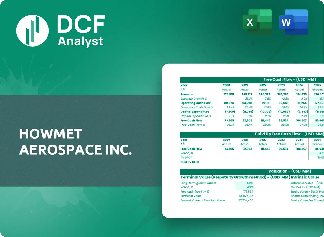 (HWM) Howmet Aerospace Inc. Discounted Cash Flow Financial Model