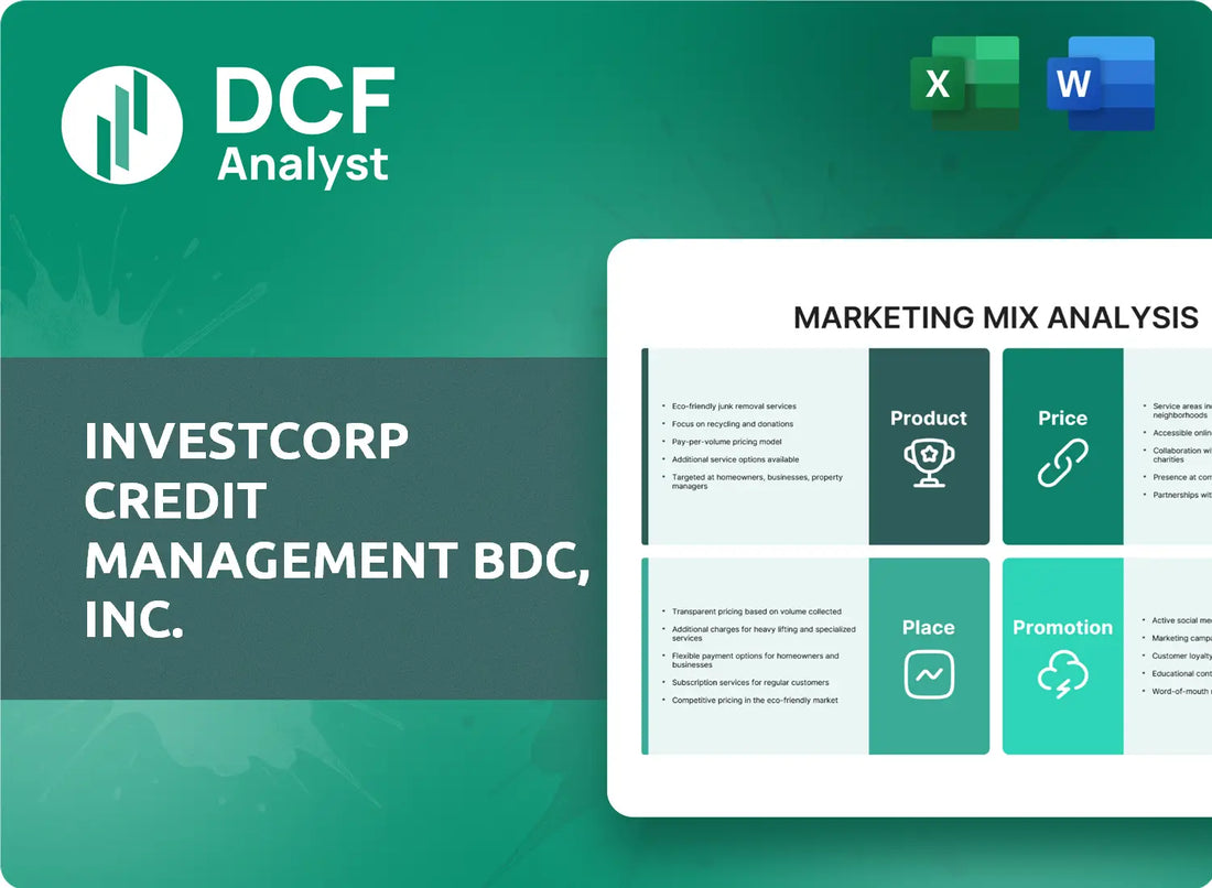 (ICMB) Investcorp Credit Management BDC, Inc. Marketing Mix Research
