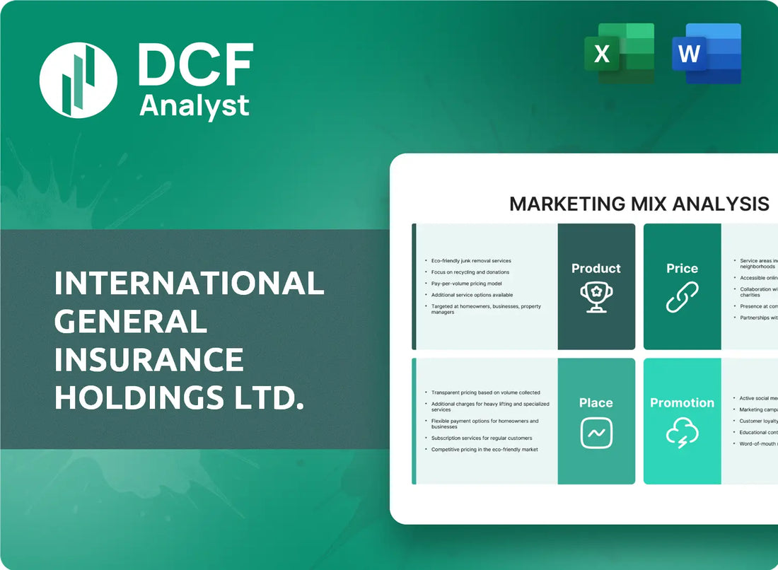 (IGIC) International General Insurance Holdings Ltd. Marketing Mix Research