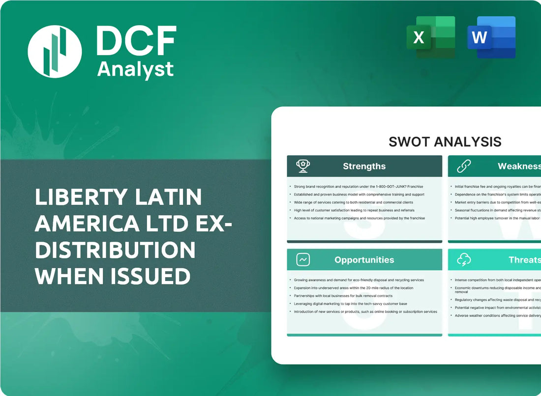 (LILAV) Liberty Latin America Ltd Ex-Distribution When Issued SWOT Analysis Research