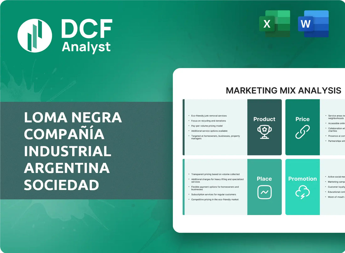 (LOMA) Loma Negra Compañía Industrial Argentina Sociedad Anónima Marketing Mix Research