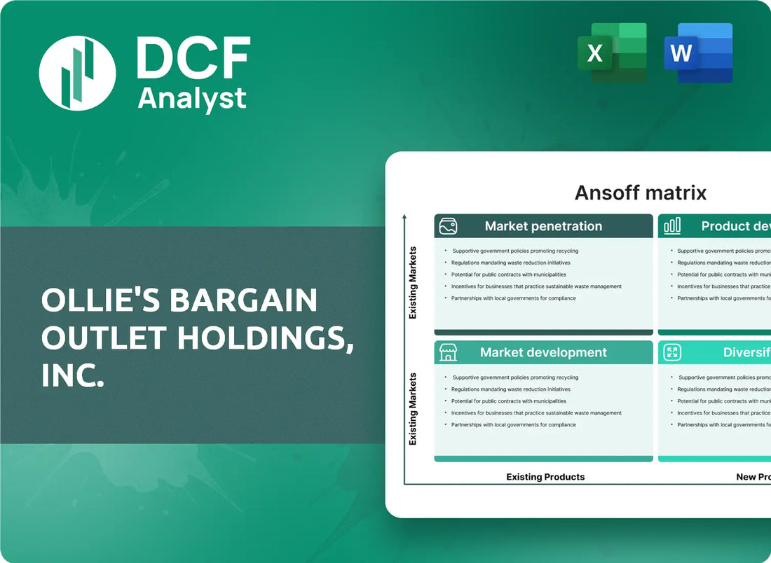 (OLLI) Ollie's Bargain Outlet Holdings, Inc. ANSOFF Analysis Research