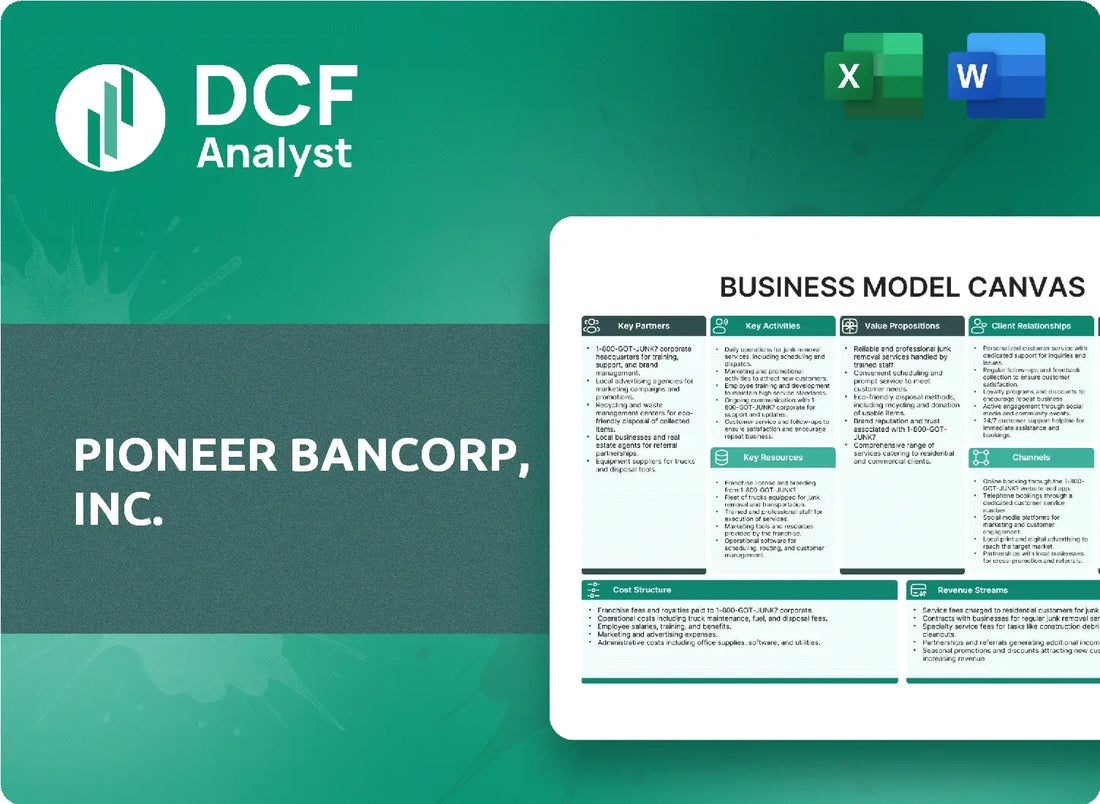 (PBFS) Pioneer Bancorp, Inc. Business Model Canvas Research