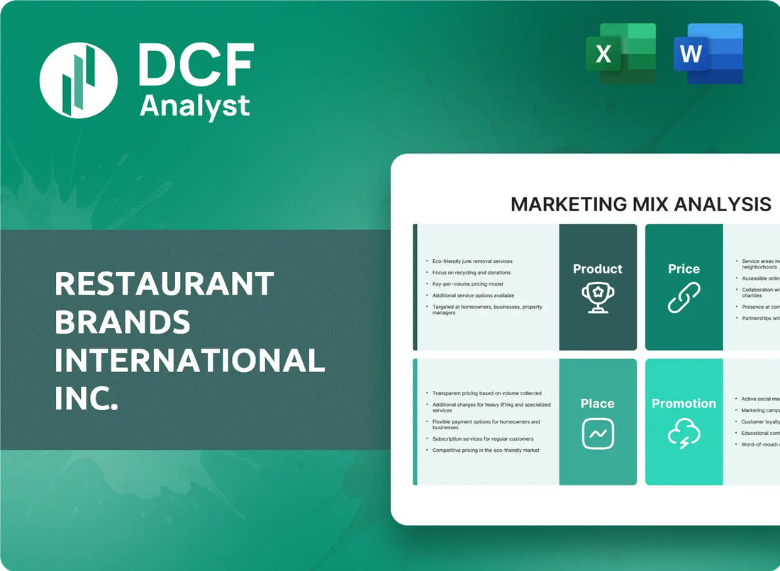 (QSR) Restaurant Brands International Inc. Marketing Mix Research