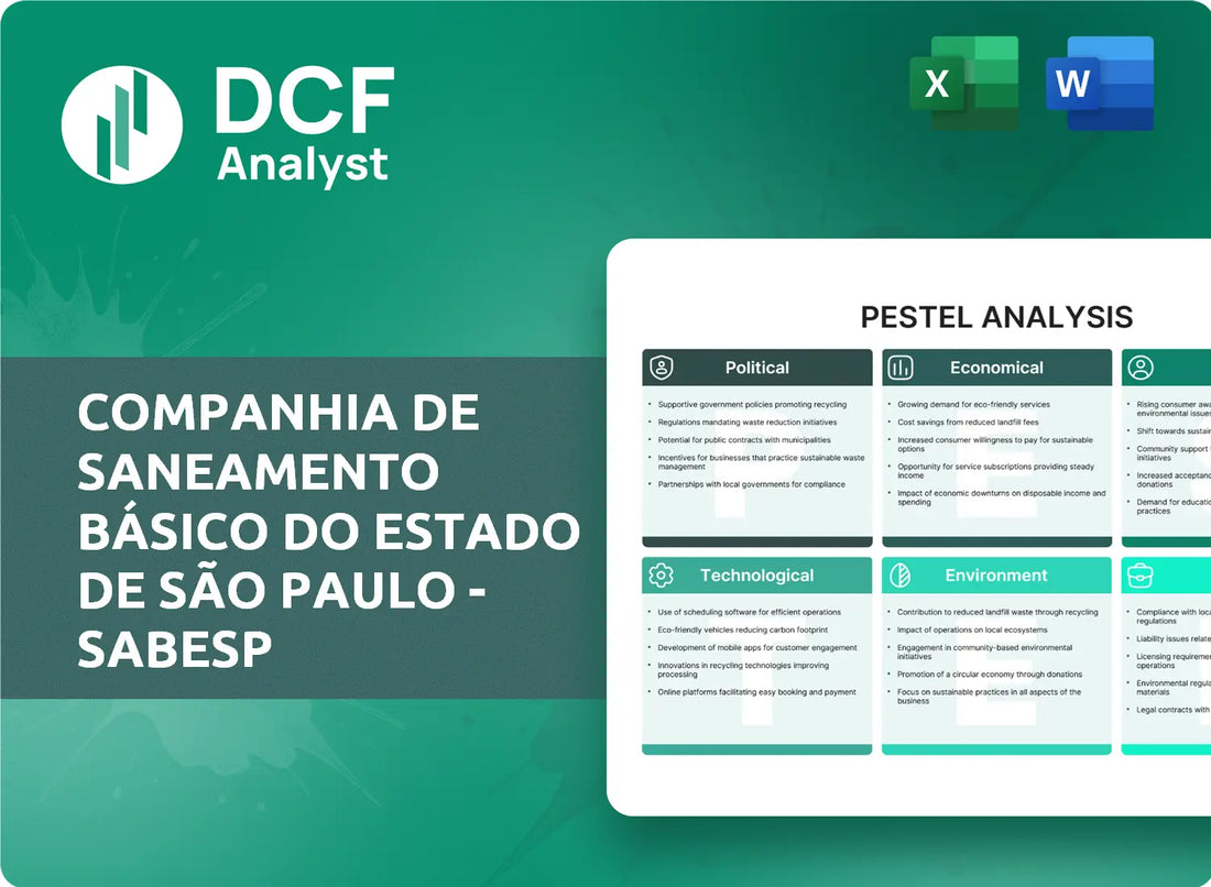 (SBS) Companhia de Saneamento Básico do Estado de São Paulo - SABESP PESTLE Analysis Research