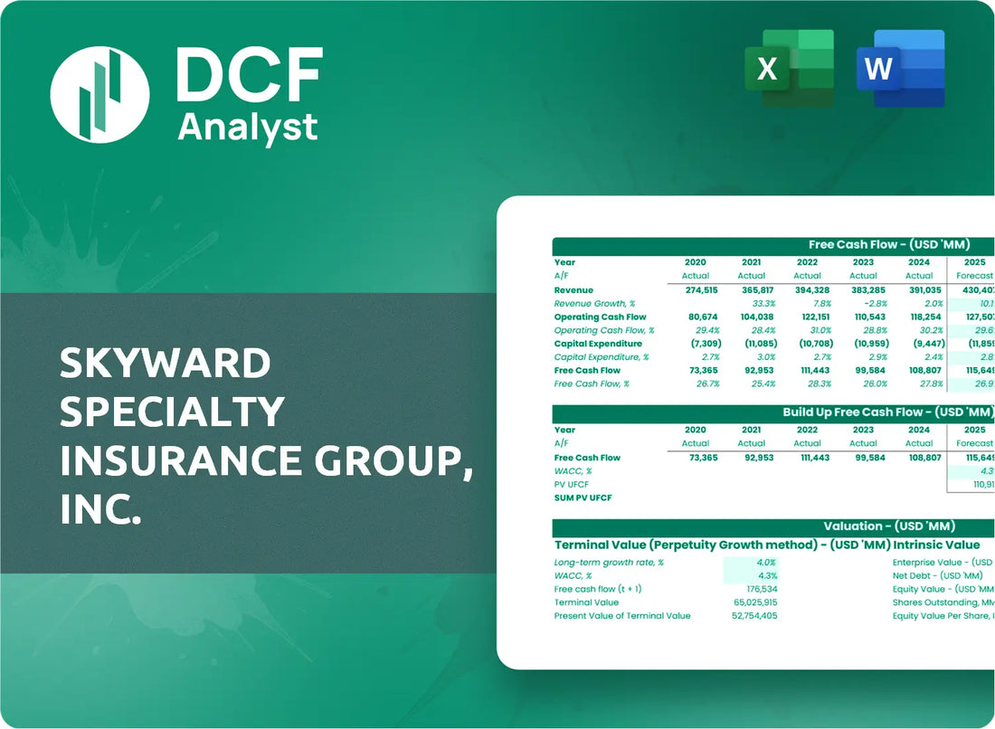 (SKWD) Skyward Specialty Insurance Group, Inc. Discounted Cash Flow Financial Model
