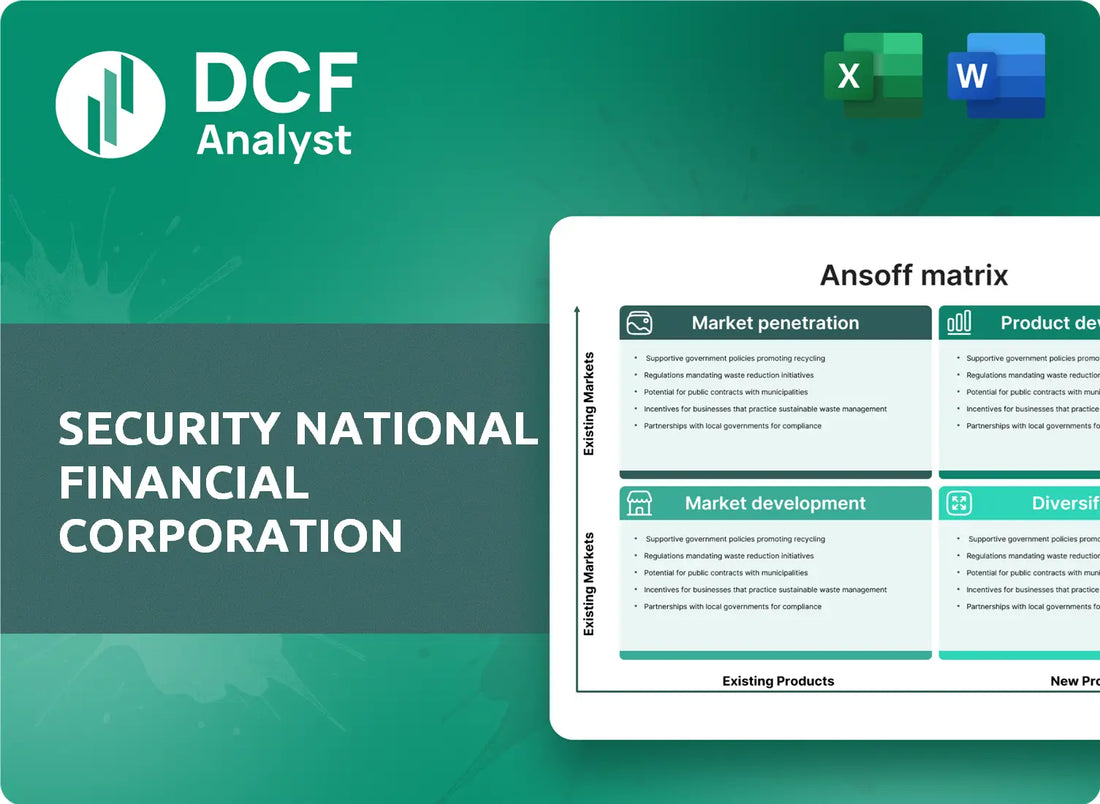 (SNFCA) Security National Financial Corporation ANSOFF Analysis Research