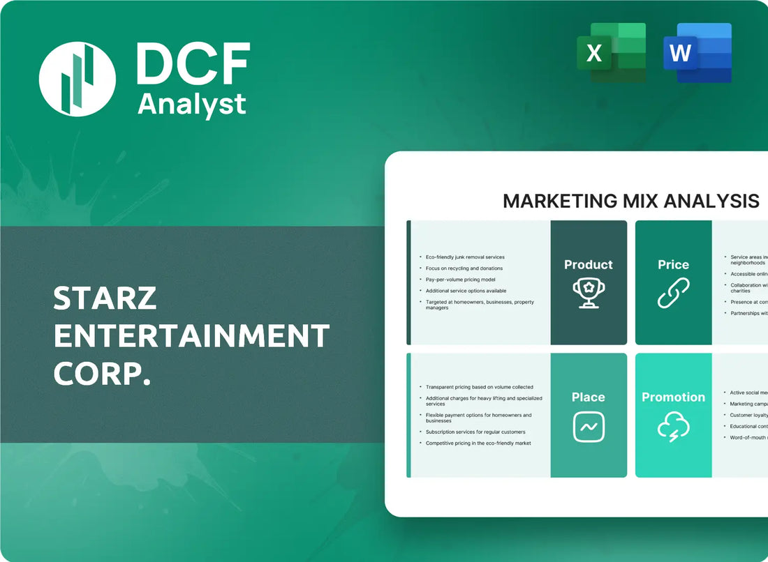 (STRZ) Starz Entertainment Corp. Marketing Mix Research
