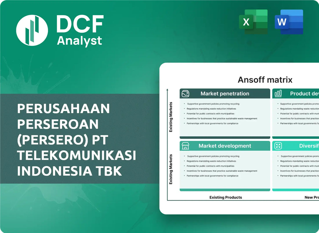 (TLK) Perusahaan Perseroan (Persero) PT Telekomunikasi Indonesia Tbk ANSOFF Analysis Research