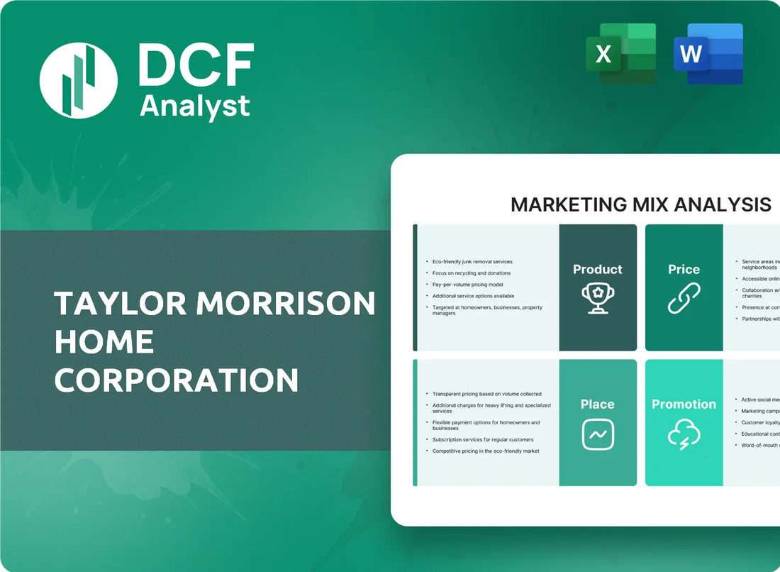 (TMHC) Taylor Morrison Home Corporation Marketing Mix Research