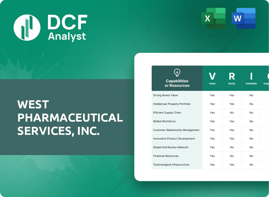 (WST) West Pharmaceutical Services, Inc. VRIO Analysis Research