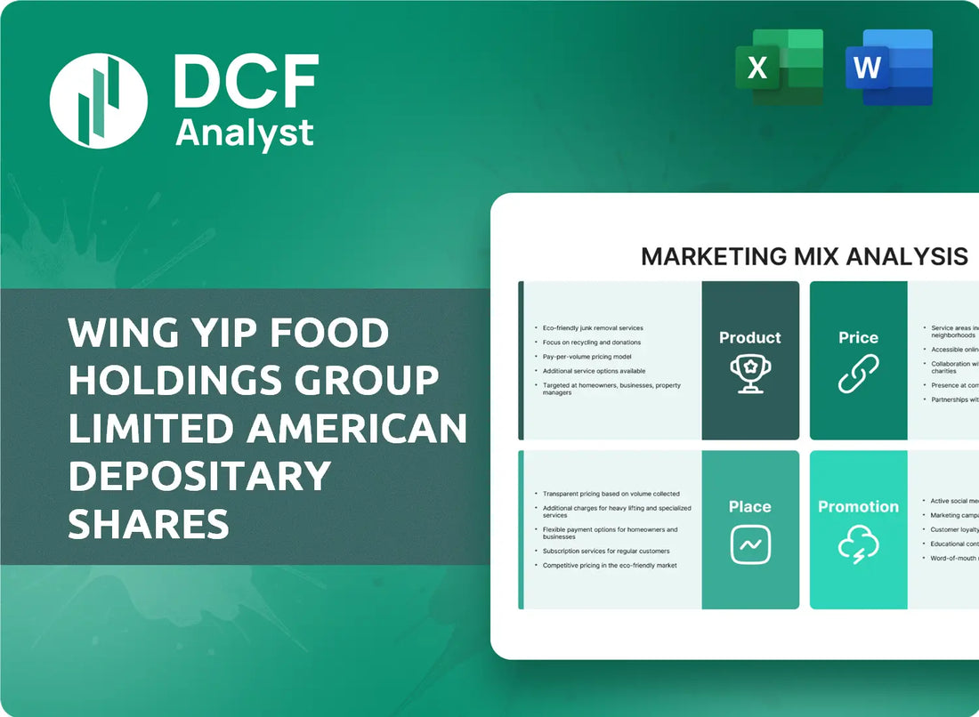 (WYHG) Wing Yip Food Holdings Group Limited American Depositary Shares Marketing Mix Research